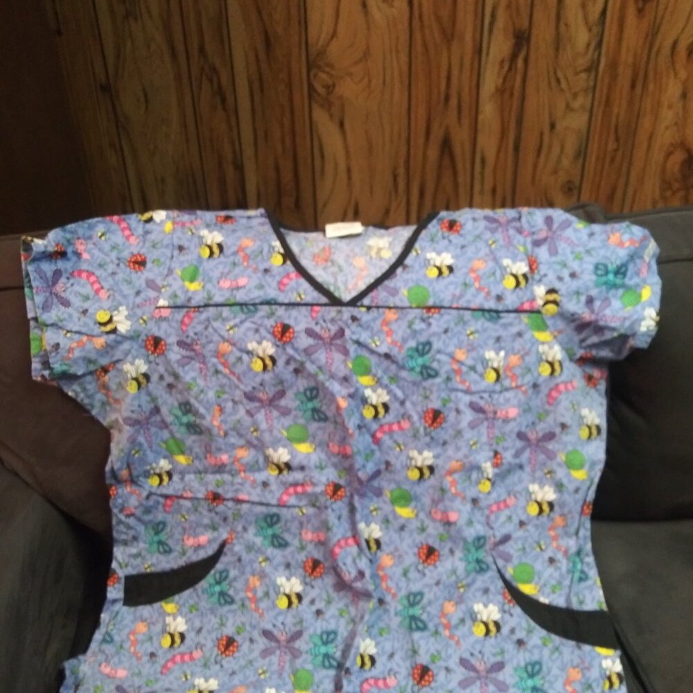 Plus Sized Scrub Top